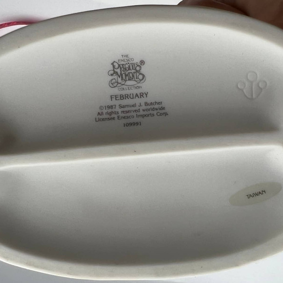 Precious Moments Vintage Ensesco End Of My Rainbow & February Birthday Figurine - Picture 6 of 10